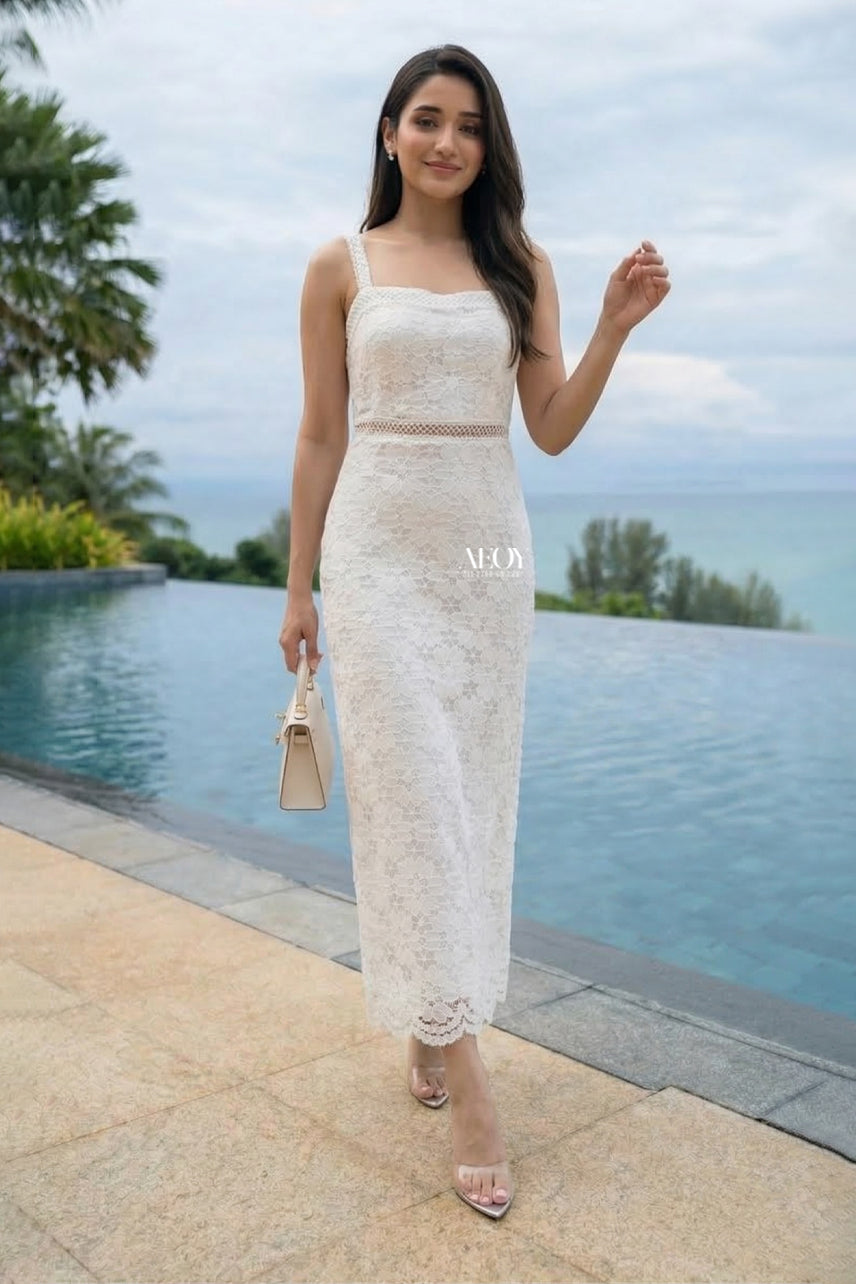 White Lace Maxi Dress All Eyes On You White Lace Maxi Dress All Eyes On You
