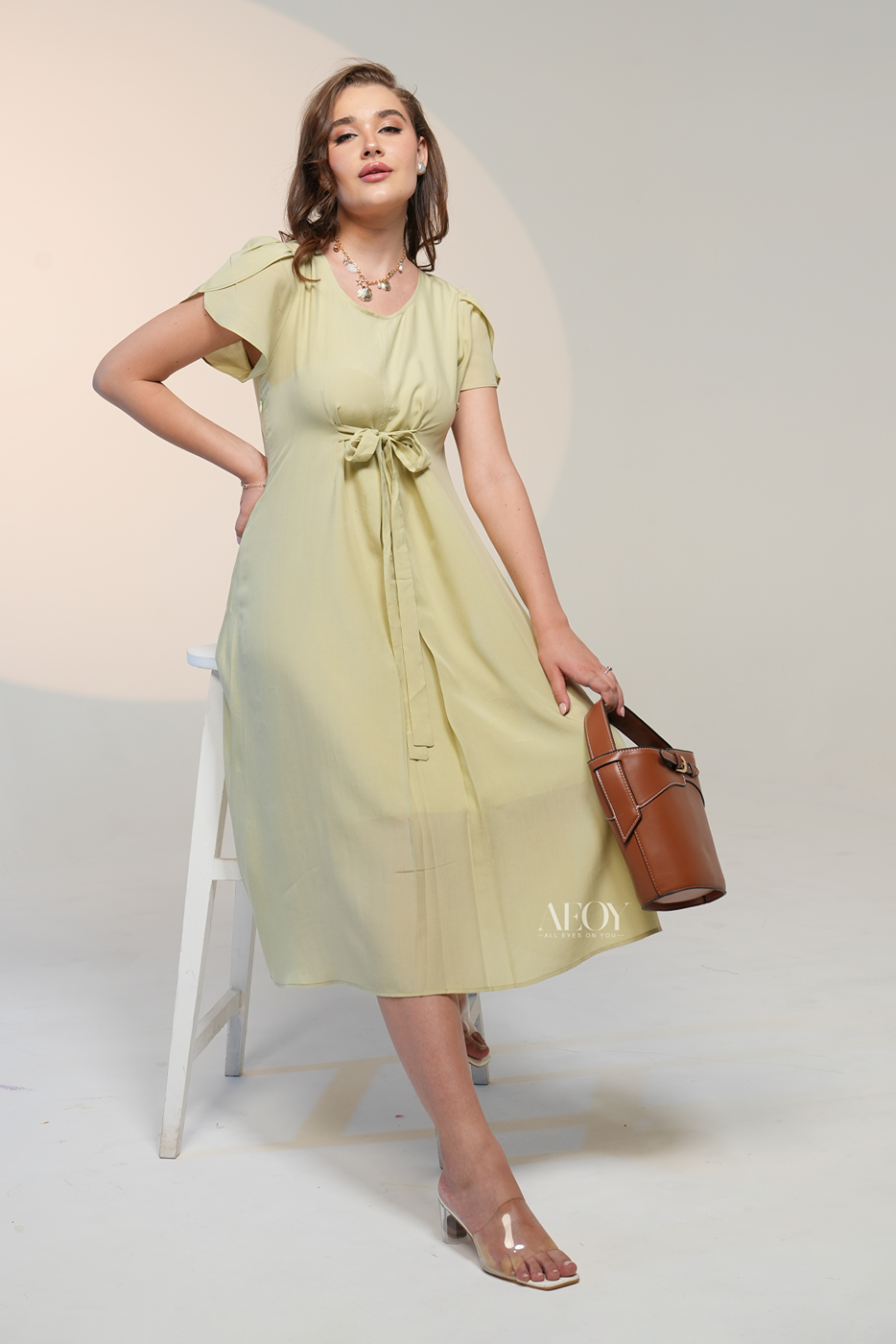 Shoreline–Front Tie Dress