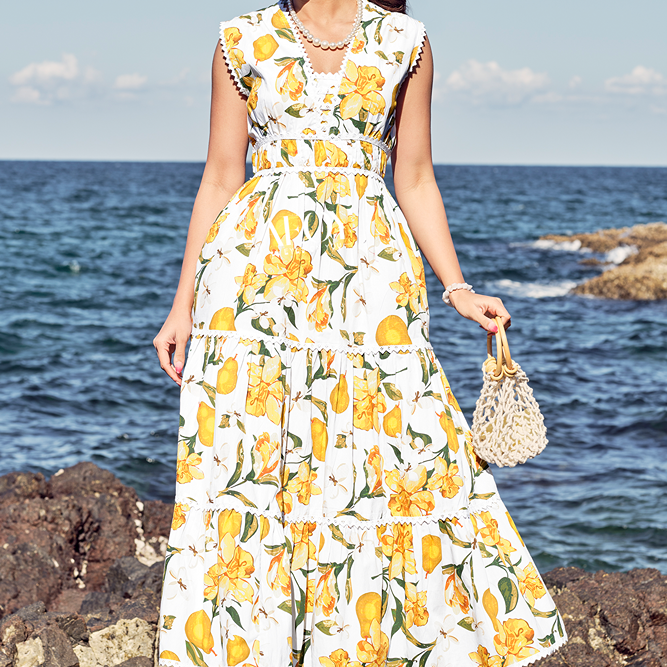 Zest Bloom-Maxi Dress