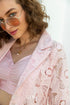 Elegant pink blazer co ord outfit