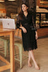 Black lace maxi dress women