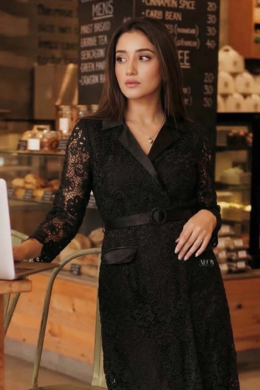 elegant black lace dress Maxi | Maxi Dress for Women 90s Dress Print:Polka Dot Made from our embroidered COLOR:Grey