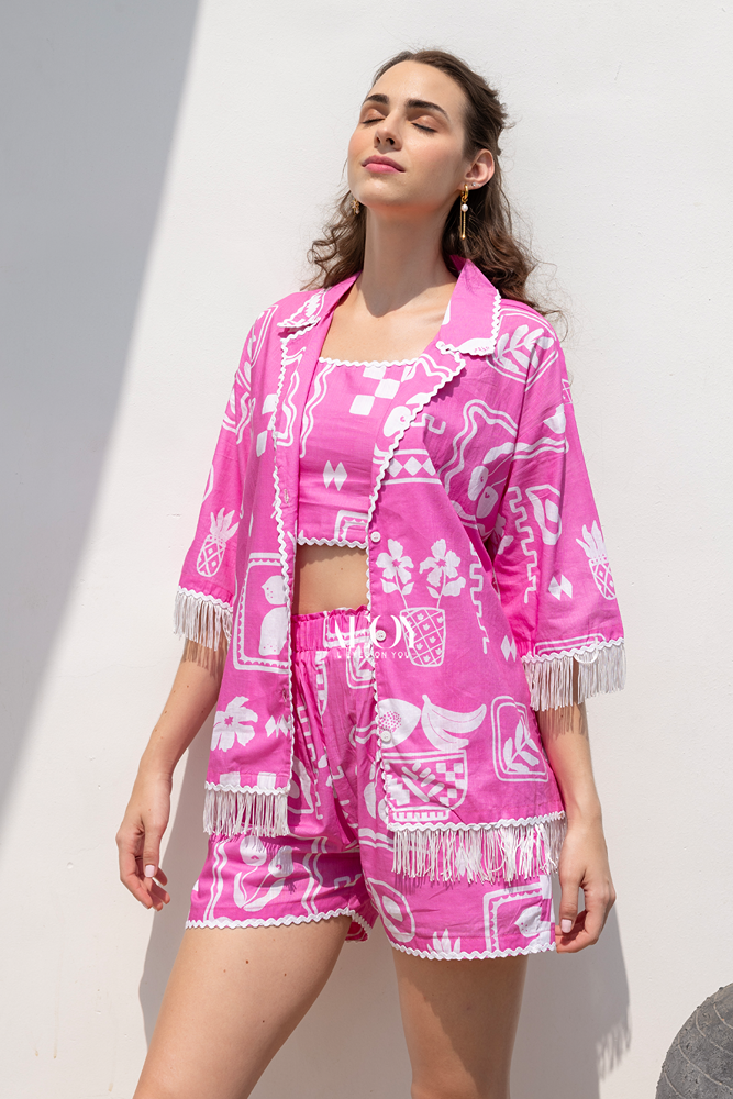 Pink Buzz-Short-Set