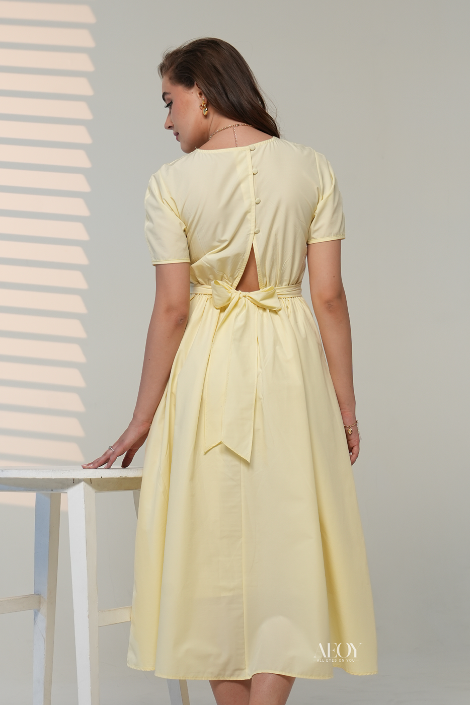 Breezy Bow-maxi dress