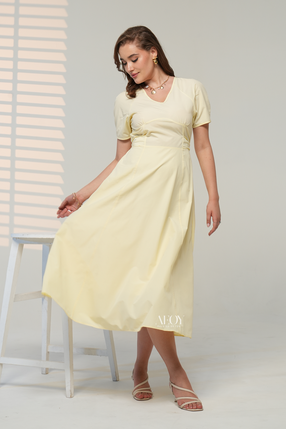 Breezy Bow-maxi dress