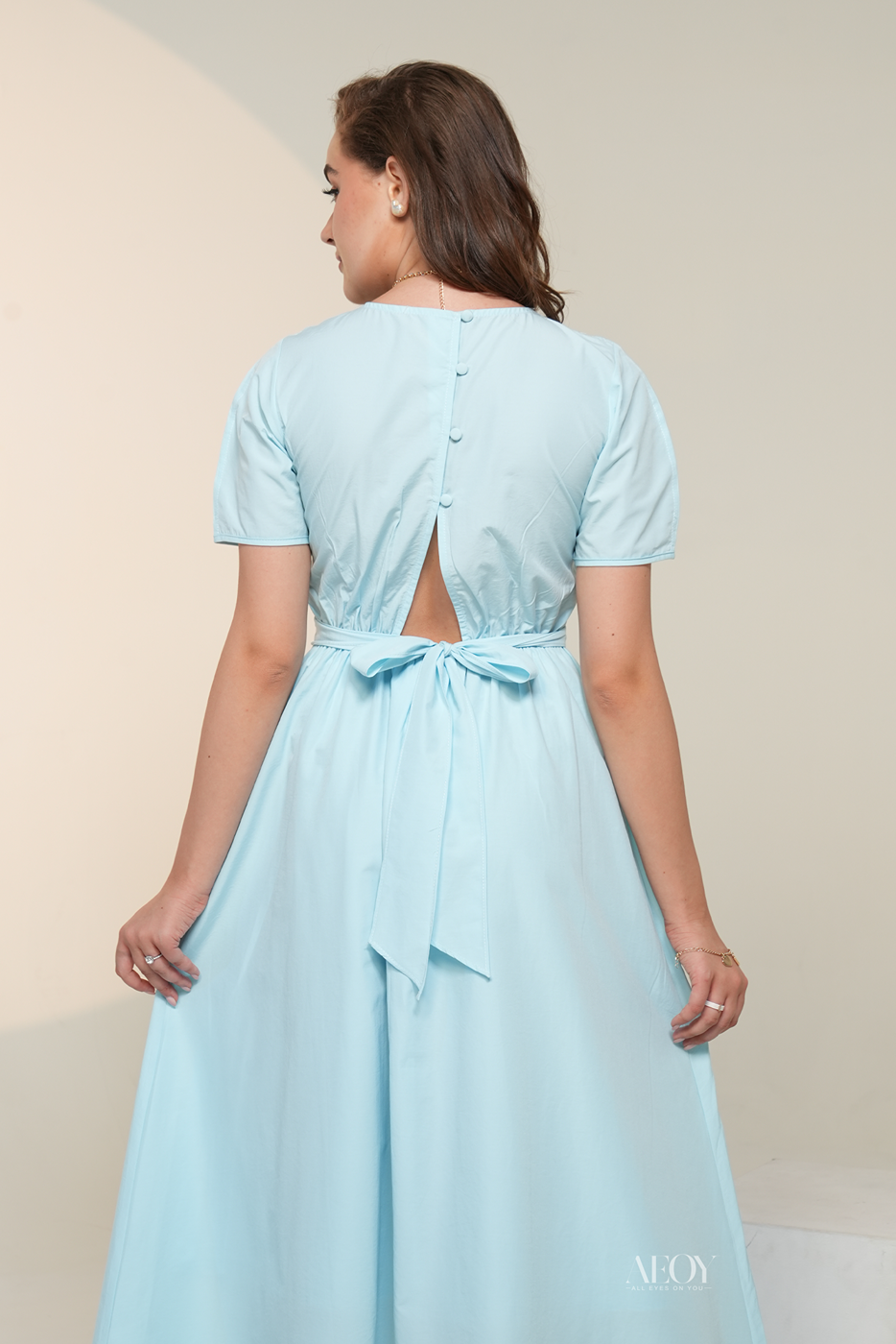 Breezy Bow-maxi dress