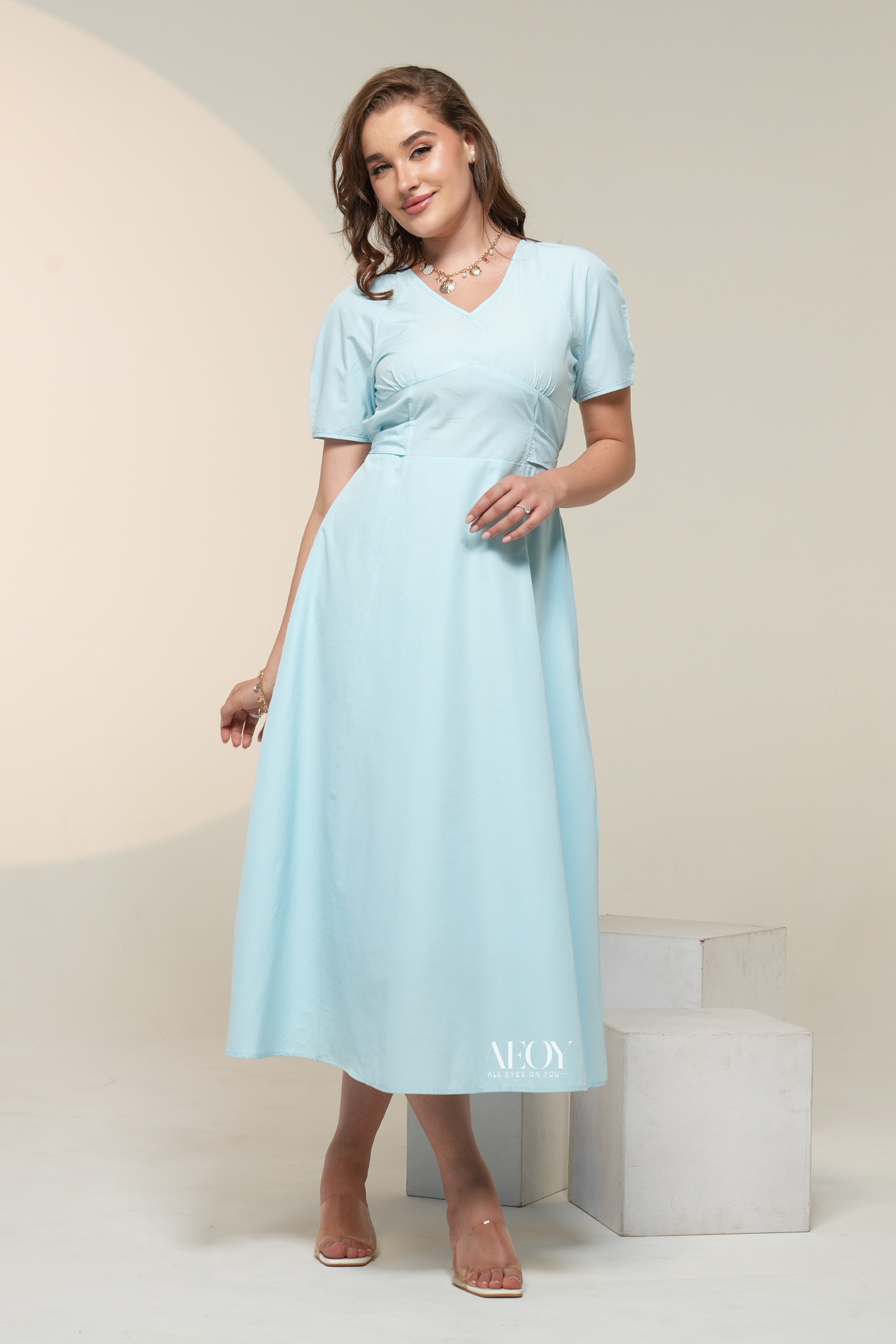 Breezy Bow-maxi dress