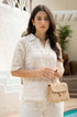 Elegant ivory matching set outfit
