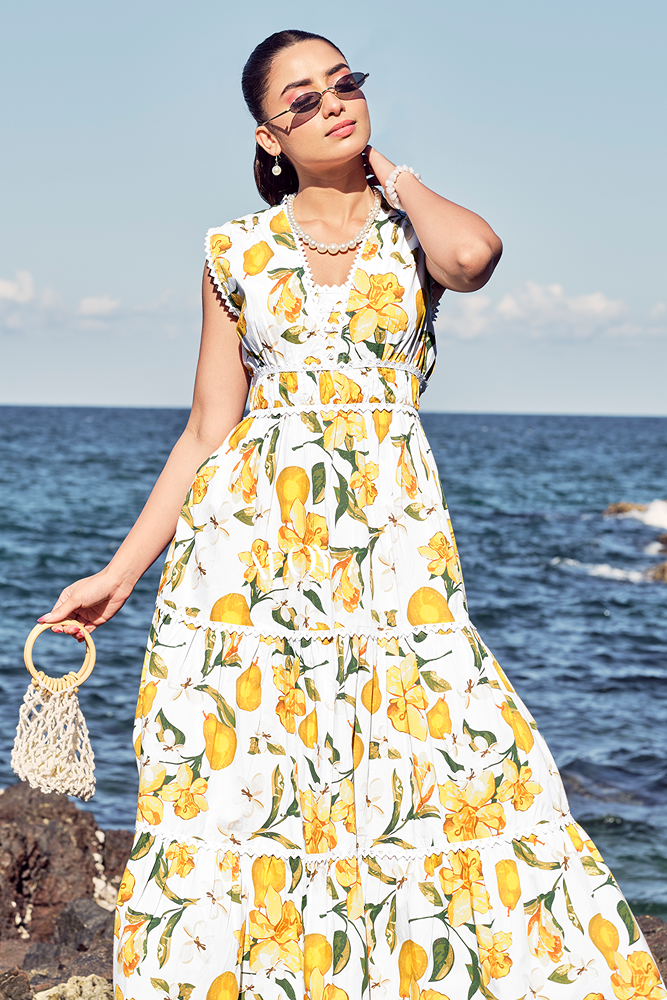 Zest Bloom-Maxi Dress
