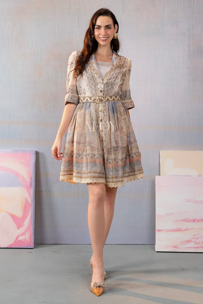 Serena Bloom-Mini Dress