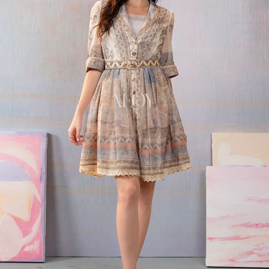 Serena Bloom-Mini Dress