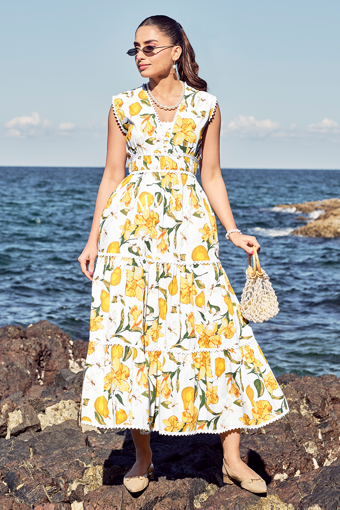 affordable beach dresses CUPSHE Women's V Neck Beach Dress Abstract Print Belted Sleeveless Midi Dress Slit Summer Dresses, Red M at Amazon Women's Clothing store