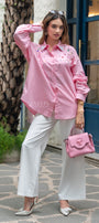 Pearl Embellished-Shirt