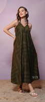 Monogram Halter–Maxi Dress