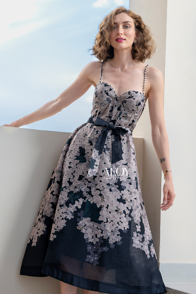 Orchid Noir-Maxi Dress