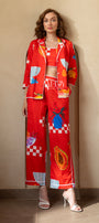 Red Resort-Co-ord Set