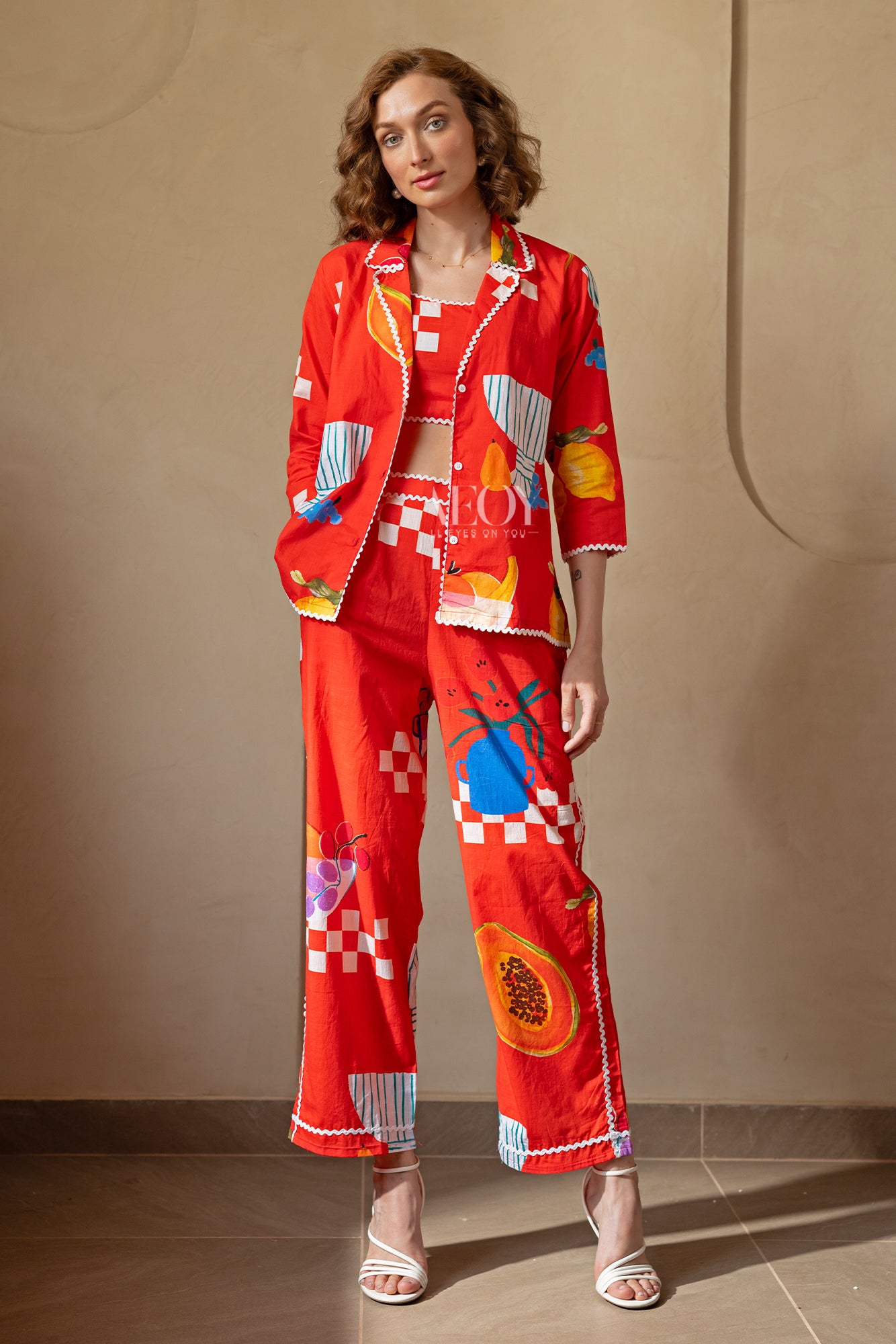 Red Resort-Co-ord Set