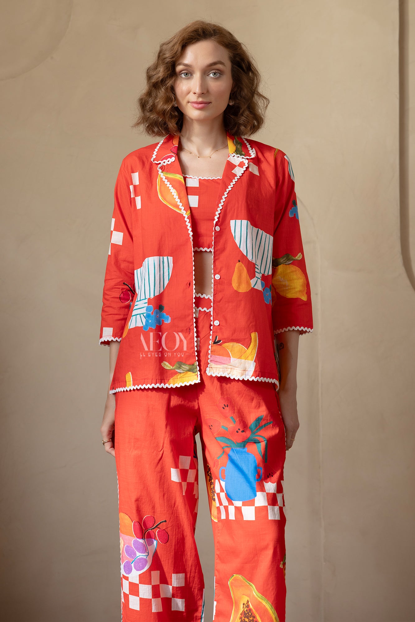 Red Resort-Co-ord Set