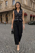 Black sleeveless matching set
