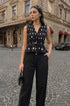 Polka peplum co-ord set