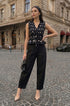Black polka co-ord set women