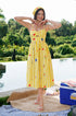 Resort midi dress women