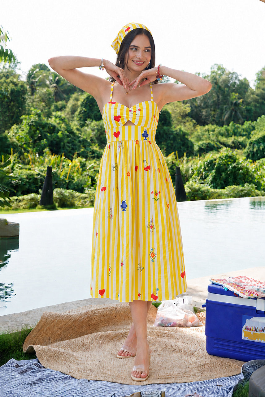 Resort midi dress women