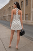 White printed summer dress