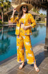 Yellow printed co ord set