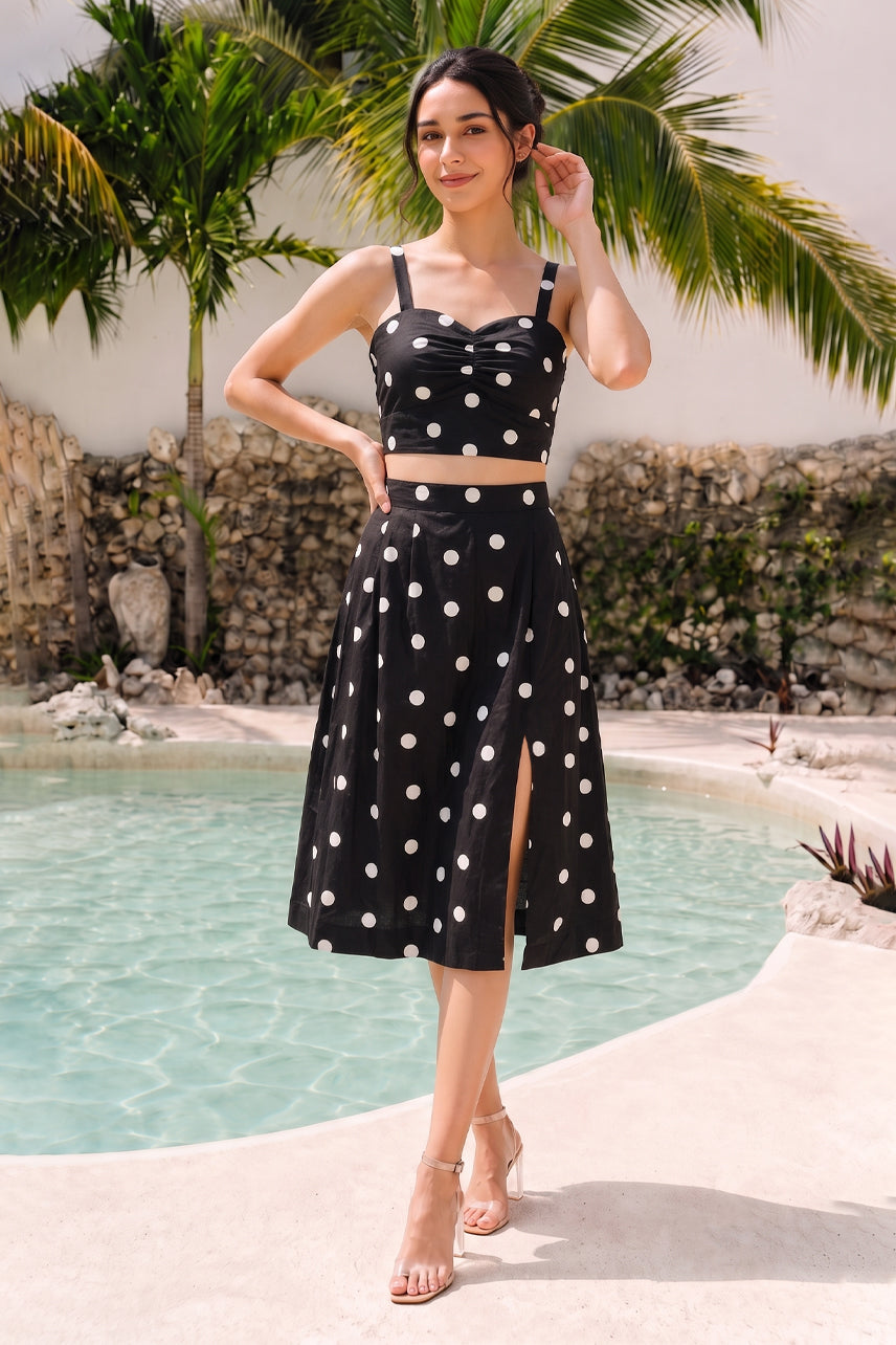 Polka matching set women