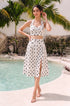 White polka co ord set