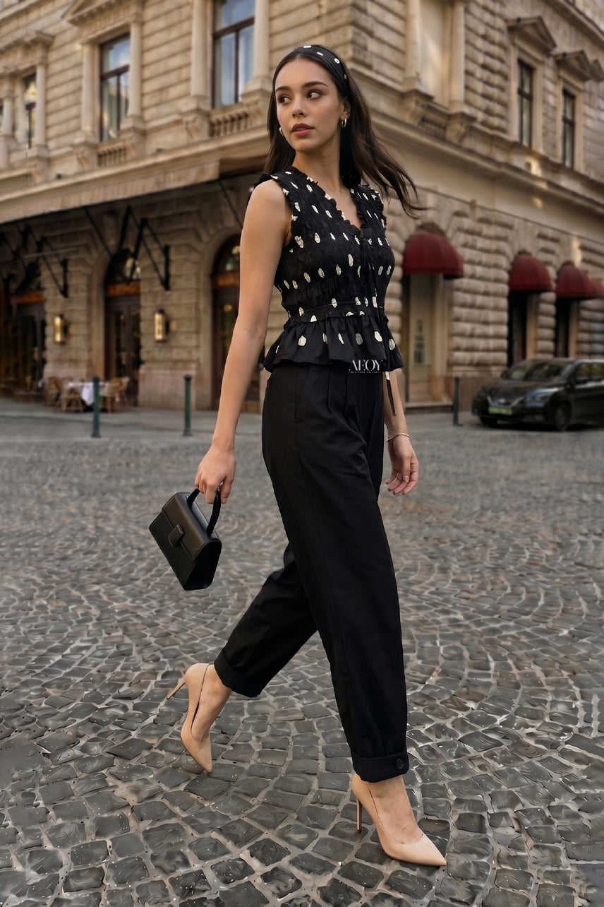 Nero Polka Co-ord Set