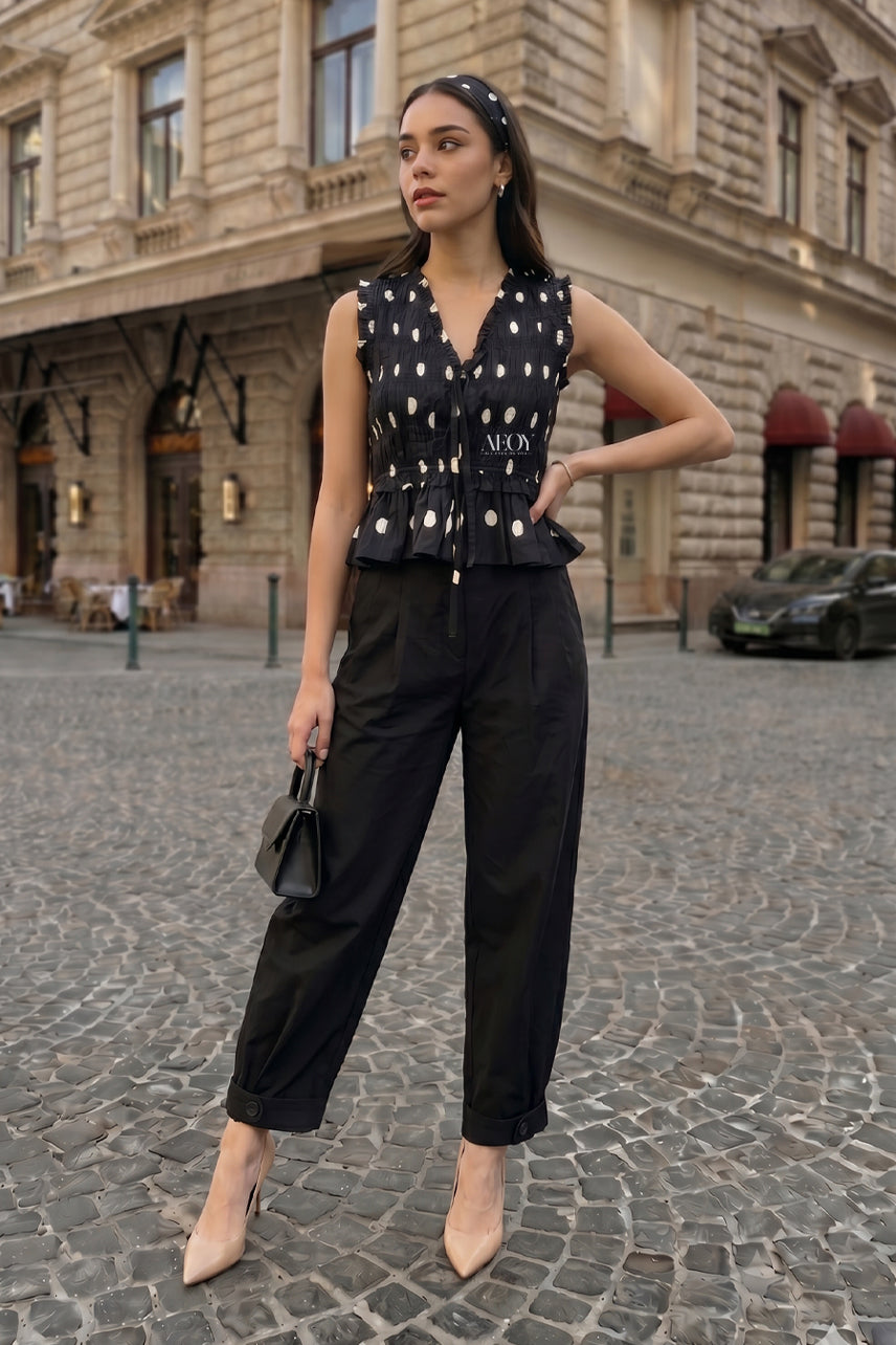 Nero Polka Co-ord Set