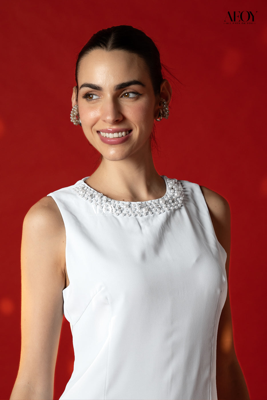 Pearl Beaded-Party Dress