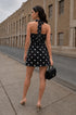 Black printed summer dress