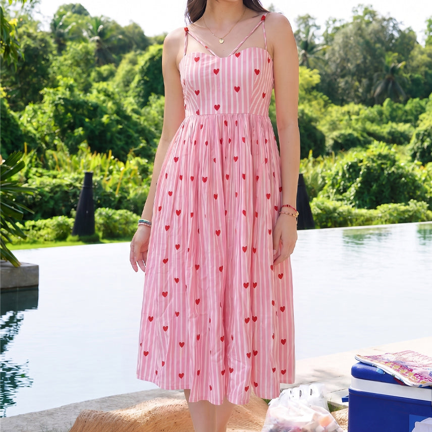 Crush Heart Midi Dress