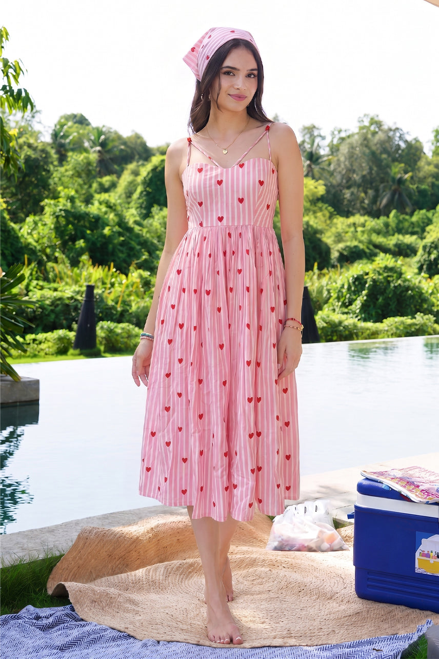 Crush Heart Midi Dress