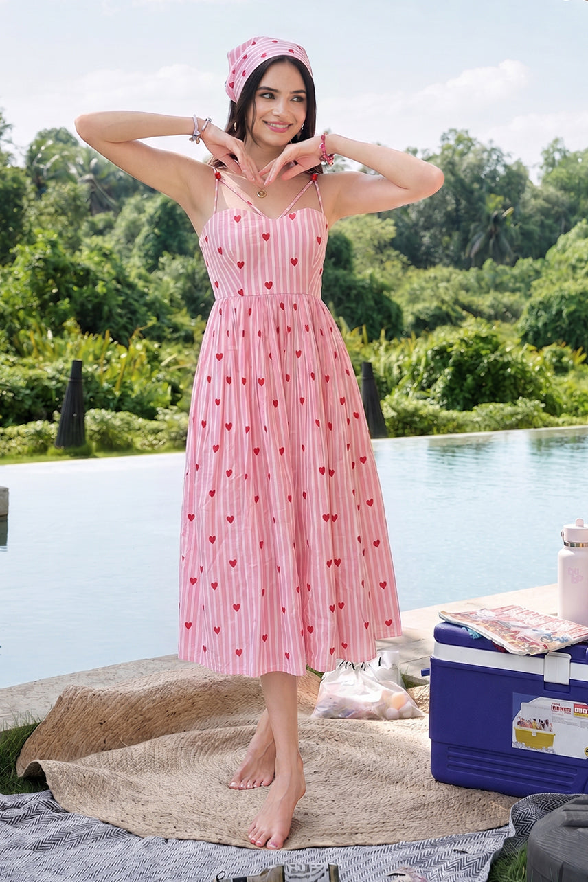 Crush Heart Midi Dress
