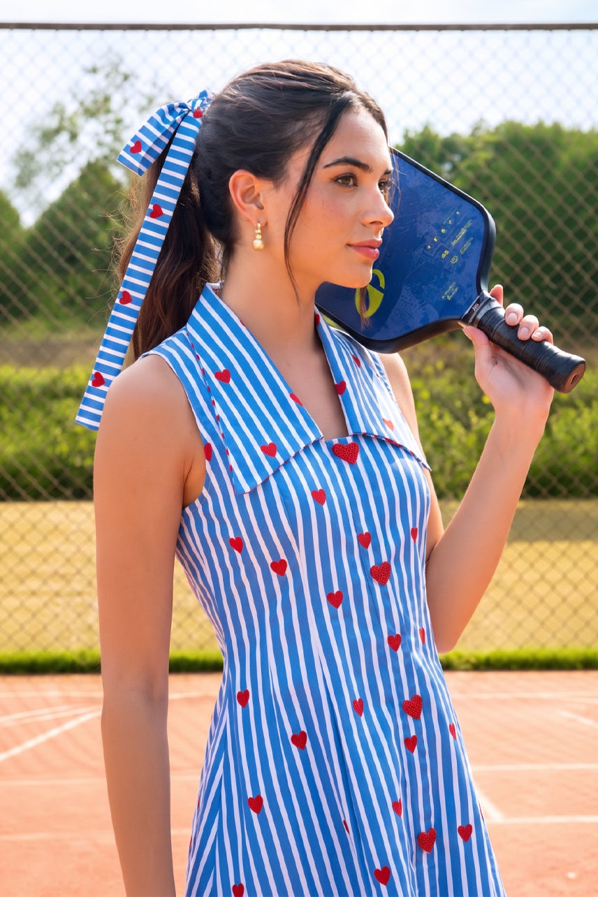 Striped Blue Headband