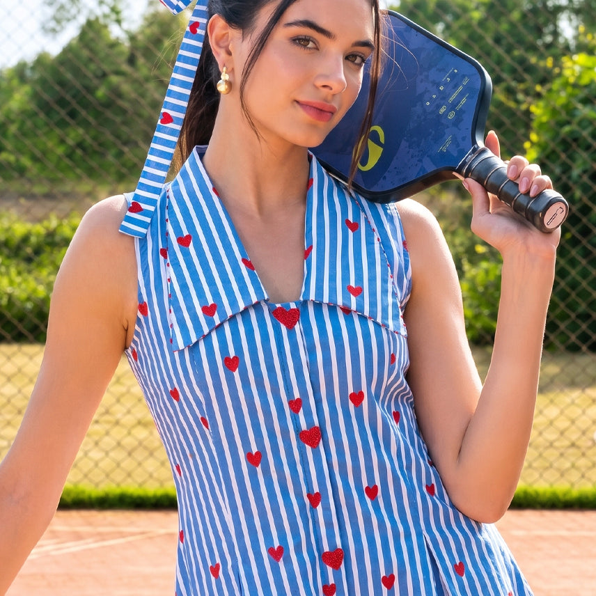 Striped Blue Headband