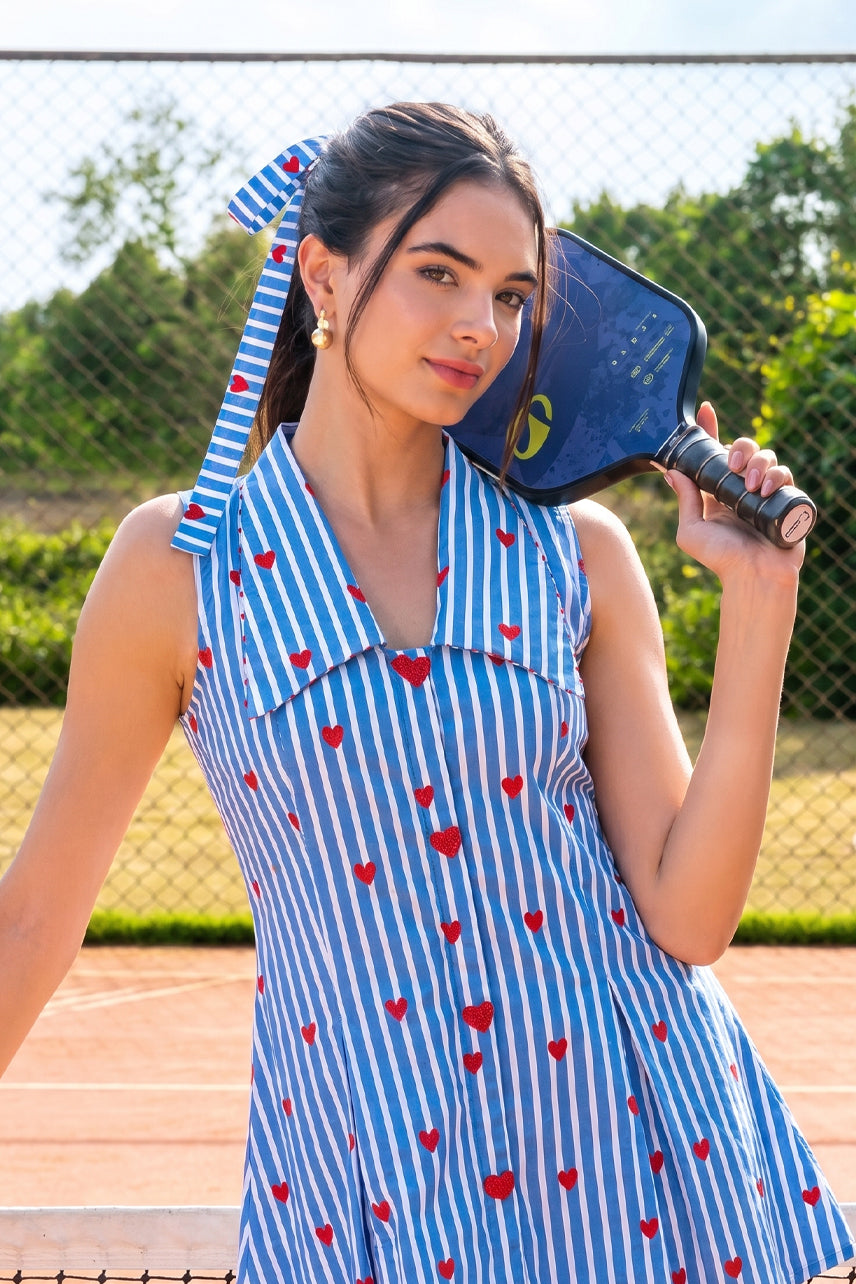 Striped Blue Headband