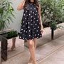 Nero Polka Mini Dress