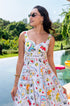 Resort wear midi dress women