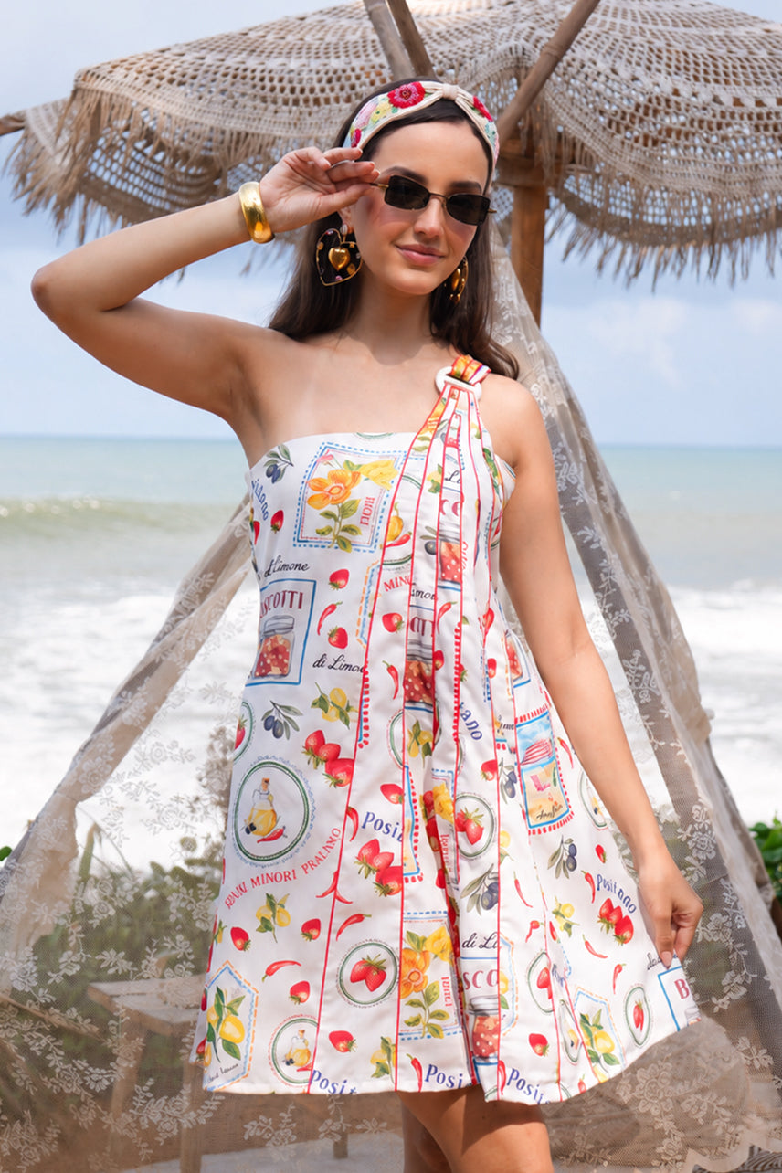 Printed vacation dress women