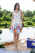Marine print mini dress
