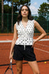 Polka sleeveless co ord set