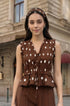 Polka dot sleeveless top
