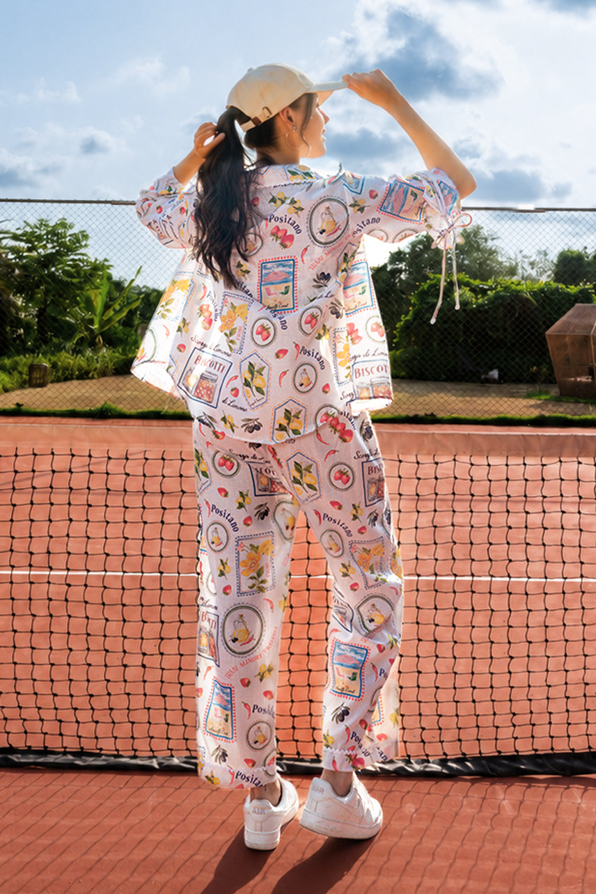 Positano printed co ord set