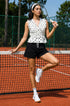 White summer short set