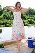 White printed summer dress